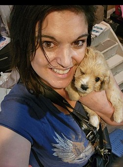 Teresa & CAVAPOO PUPPY