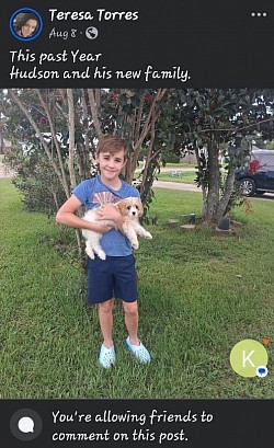Proud new owner 1our puppies their newest family member